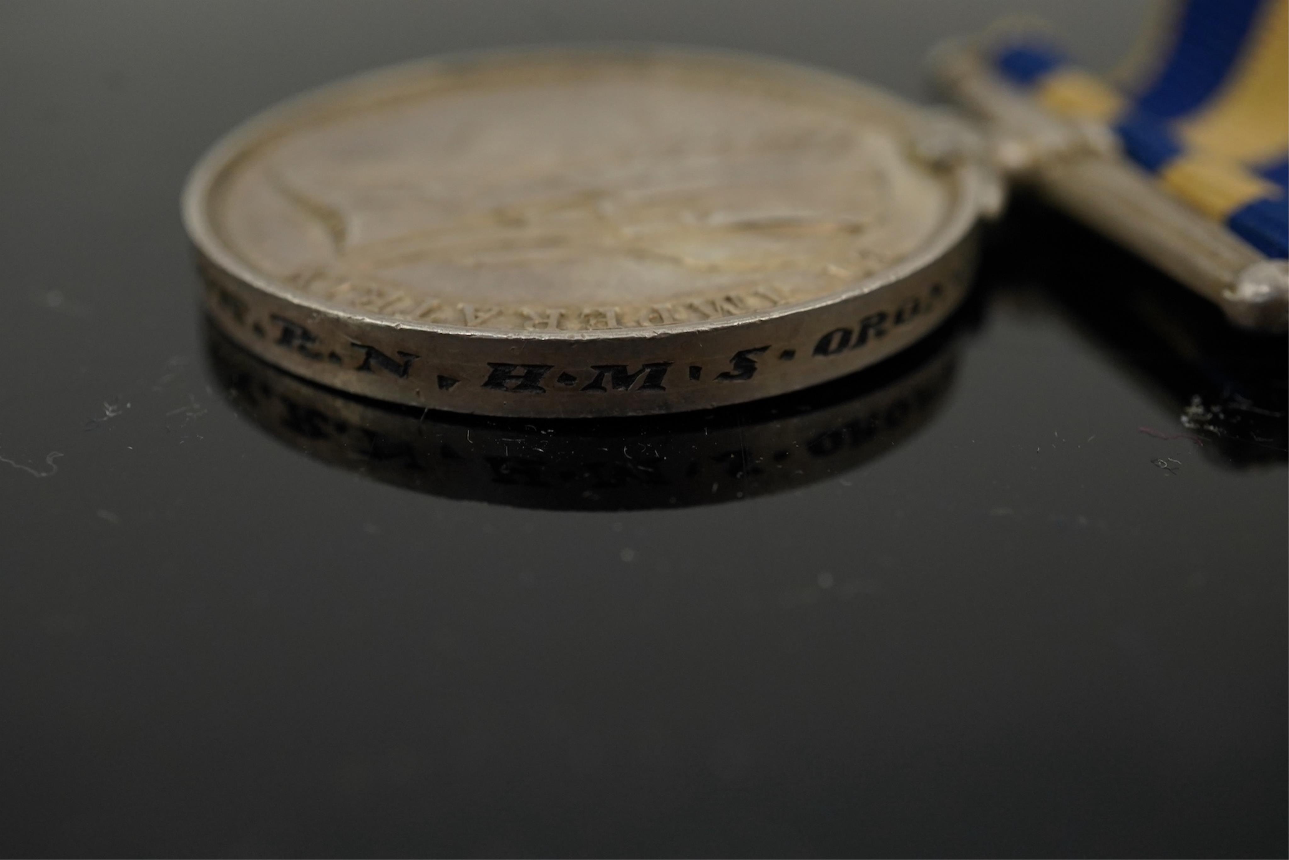 Battle of Trafalgar interest; Four medals awarded to members of the Robertson family. A Victorian naval General Service Medal to Thomas Robertson, Surgeon, with three bars for;, Sirius 17 April 1806, Trafalgar and Egypt,